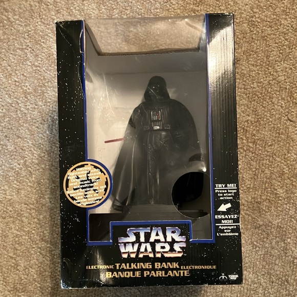 Vintage 1980 Star Wars Darth Vader Talking Coin Bank. New in Box - Picture 2 of 5